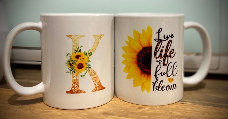 Live Life In Full Bloom Ceramic Mug – Blush and Bailey Boutique